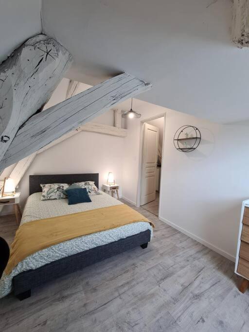 Centre Ville 3 Pieces Envoutant Sous Combles 40M² Жуаньи Экстерьер фото